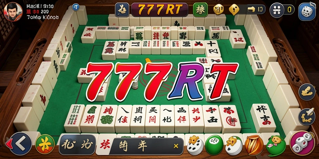 Tangkapan layar gameplay 777RT menampilkan momen mendebarkan saat mencocokkan ubin Mahjong.
