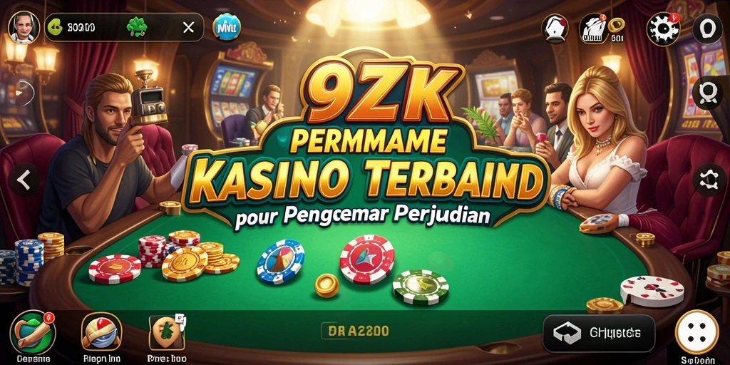 Tampilan gameplay seru dalam aplikasi Kasino 9ZK.