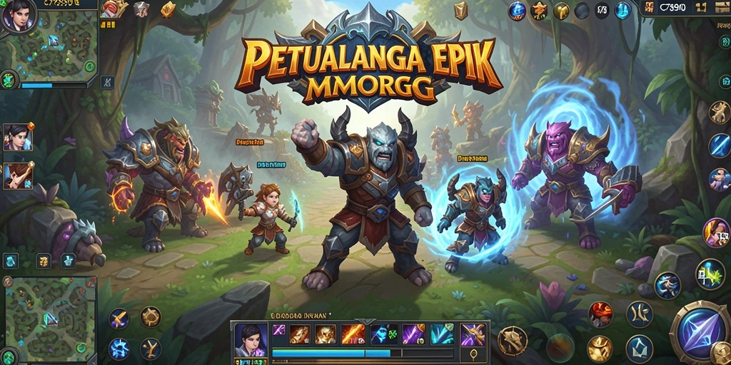 Screenshot utama C7890 menampilkan aksi pertempuran dalam MMO yang mendebarkan.