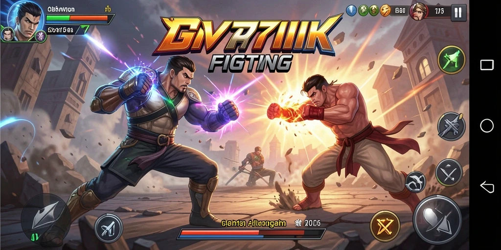 Tampilan gameplay CV777 menampilkan aksi pertarungan yang dinamis dan mendebarkan.
