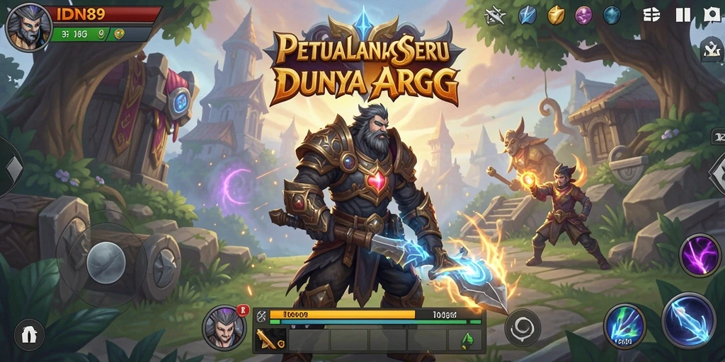Tampilan seru dari gameplay ARPG IDN89 dengan aksi mendebarkan.