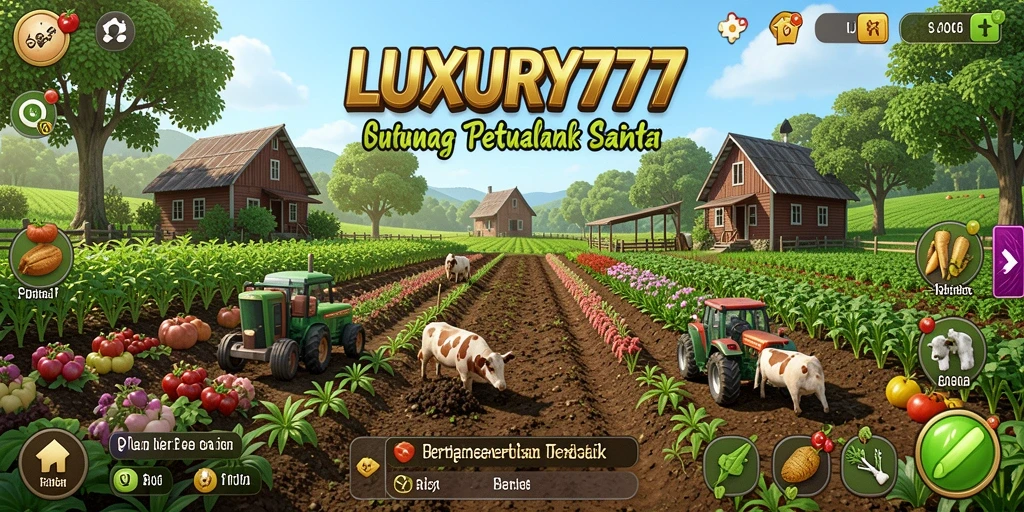 Tampilan menarik gameplay LUXURY777 yang memukau dalam dunia pertanian.