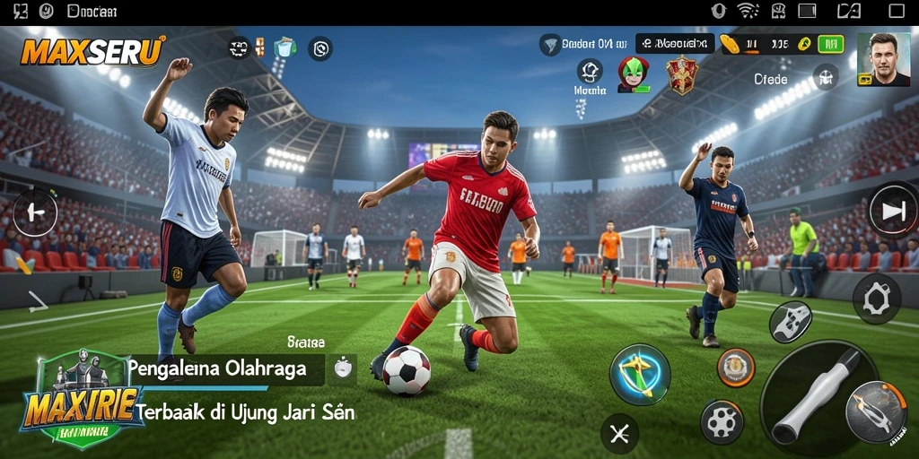 Gameplay seru dengan aksi olahraga yang mendebarkan.