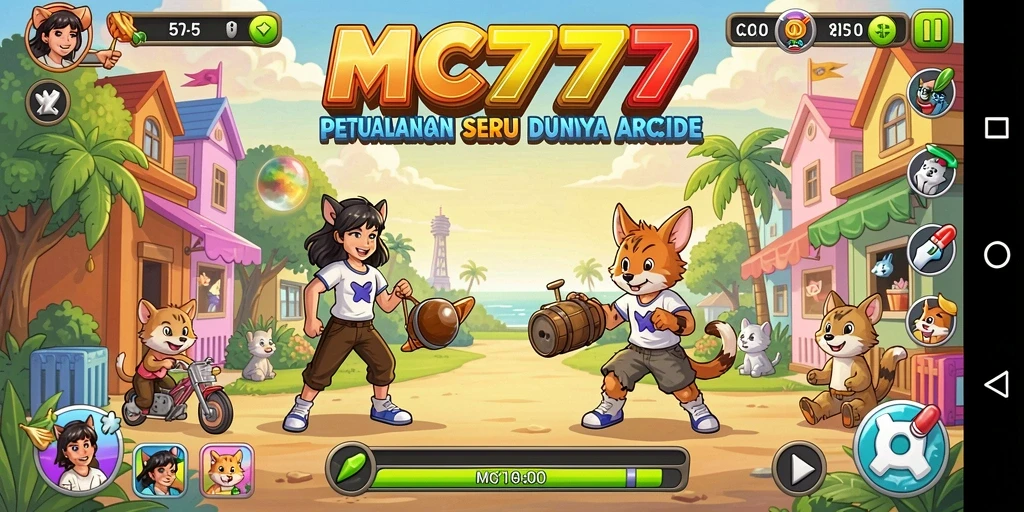 Tampilan menarik dari gameplay MC777 yang menantang.
