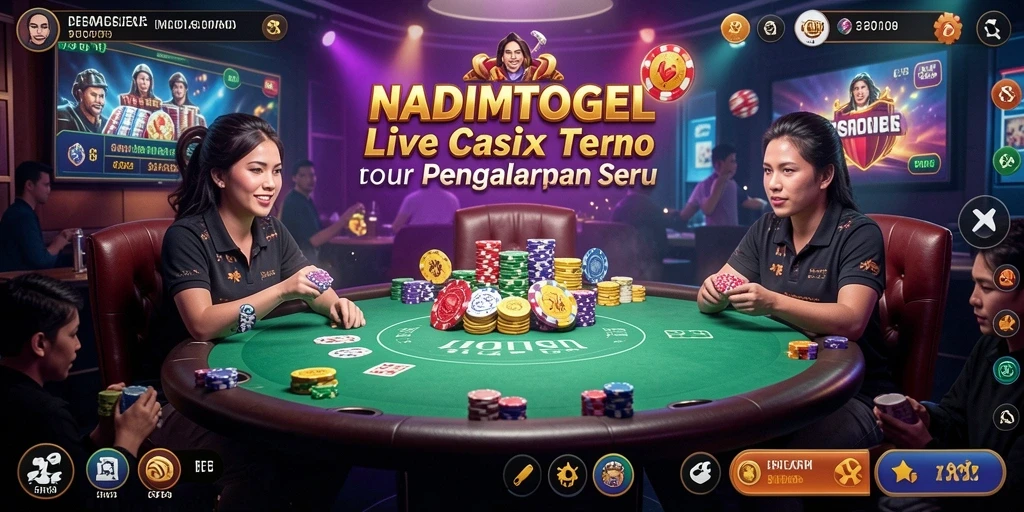 Tampilan gameplay seru dengan dealer langsung di NADIMTOGEL.