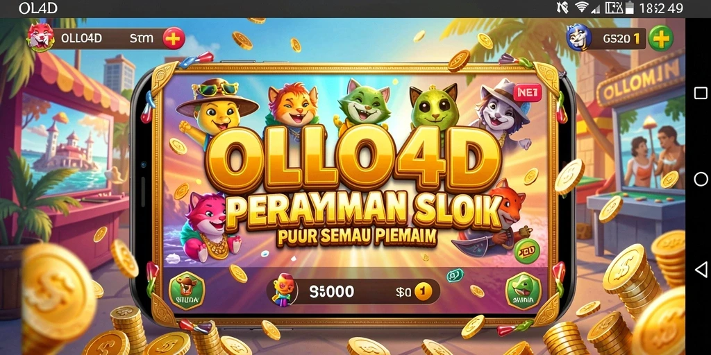 Screenshot gameplay <strong>OLLO4D</strong> menunjukkan fitur Slot yang menarik dan beragam.