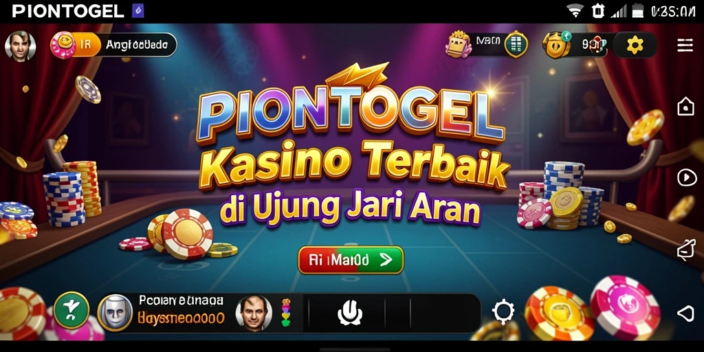 Tampilan menarik permainan kasino di PIONTOGEL yang mengasyikkan.