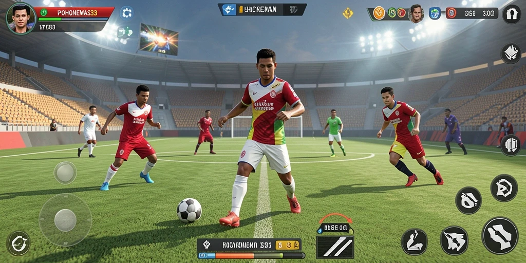 Gameplay seru POHONEMAS33 penuh aksi olahraga.