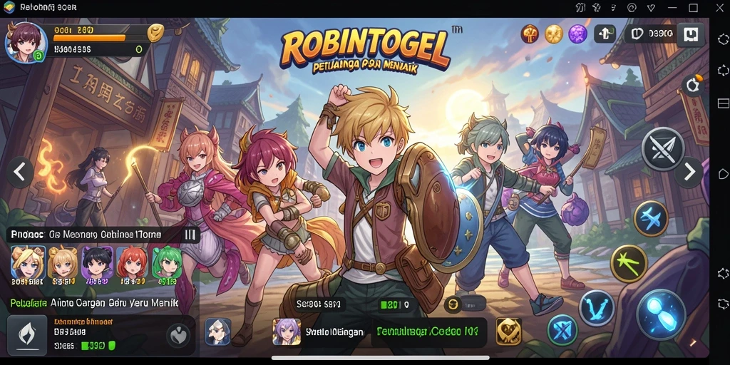 Tampilan gameplay ROBINTOGEL yang seru dan penuh aksi.