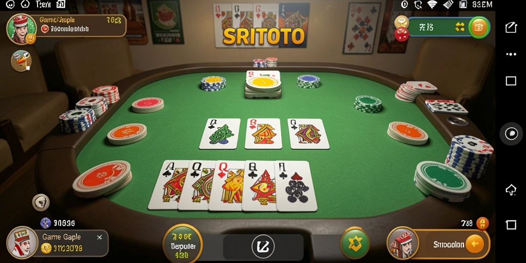 Tampilan gameplay SRITOTO yang menarik dalam permainan Gaple.