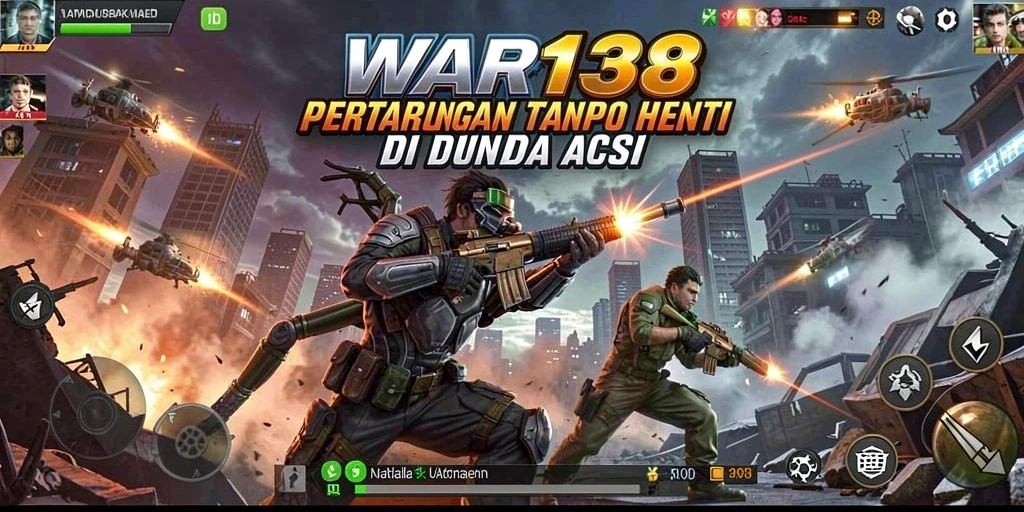 Tampilan gameplay seru dan menegangkan dari WAR138