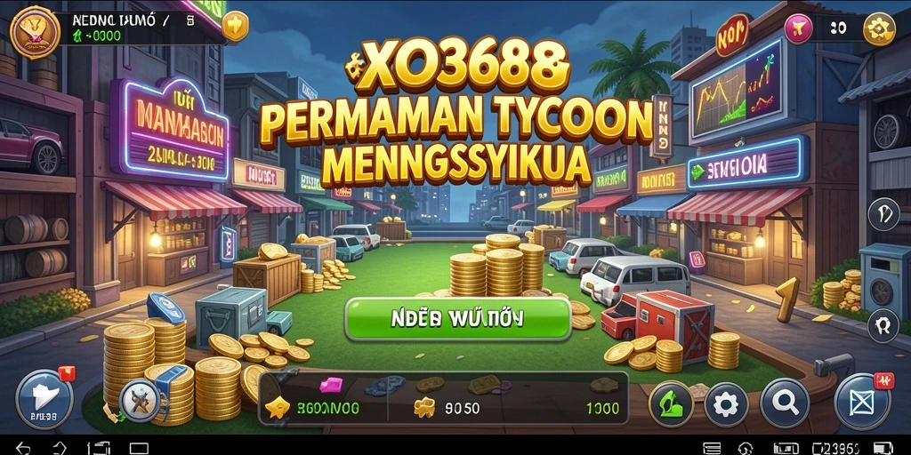 Tangkapan layar <strong>XO368</strong> menunjukkan momen seru dalam membangun kerajaan bisnis.